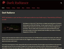 Tablet Screenshot of dark-radiance.com